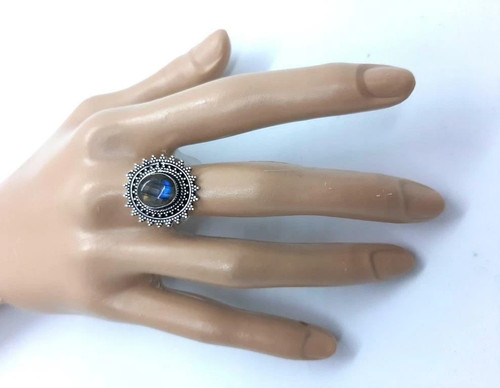 Handmade labradorite ring - handmade,