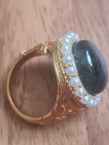 Labradorite ring - labradorite,