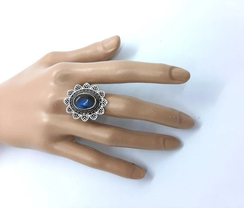 Handmade labradorite ring - handmade,