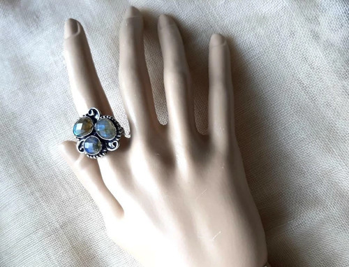 Handmade labradorite ring - handmade,