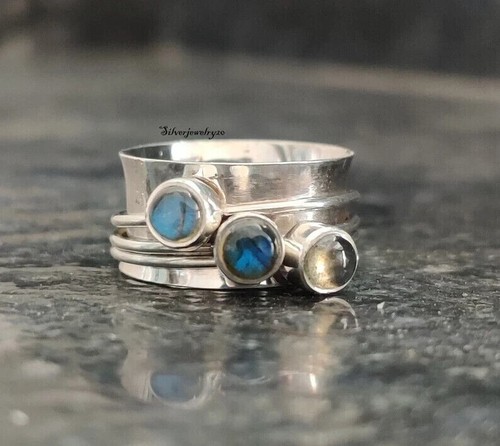 Spinner labradorite ring - spinner,