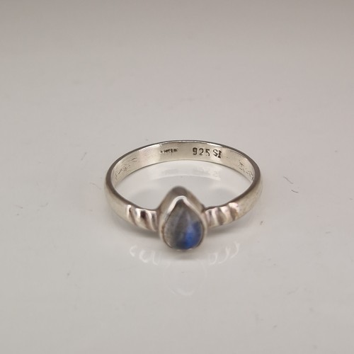 Dainty labradorite ring - dainty,