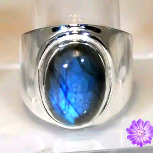 Shiny labradorite gemstone - labradorite,