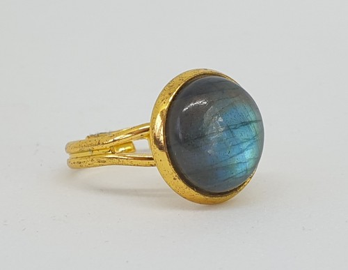Small round semi precious blue - small,