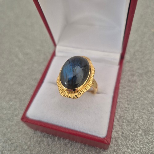 Aaa labradorite ring 14k - ring, in