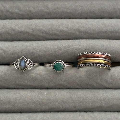 925 sterling silver size t - 3, x