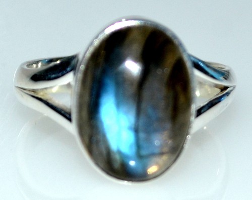 Shiny labradorite ring 925 - ring,