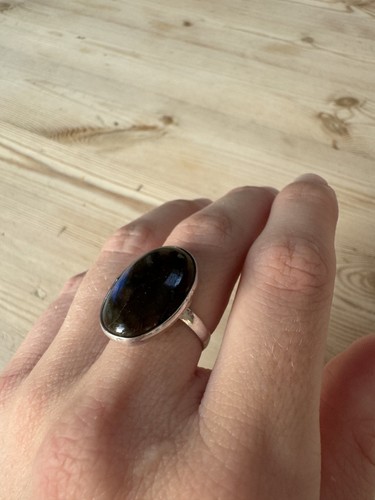Labradorite gemstone ring - labradorite,