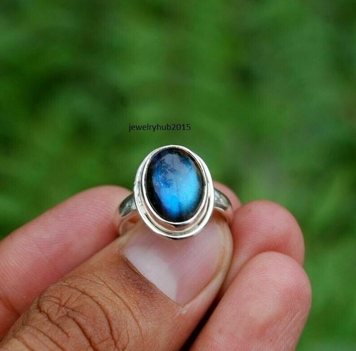 Labradorite ring solid - ring, 925