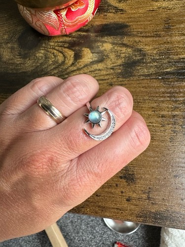 Labradorite crystal sun moon - labradorite,