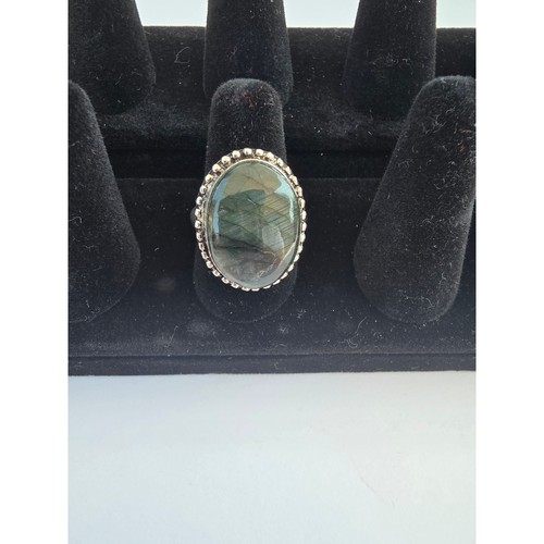 Labradorite oval cabochon - labradorite,