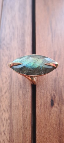 Labradorite ring - labradorite,