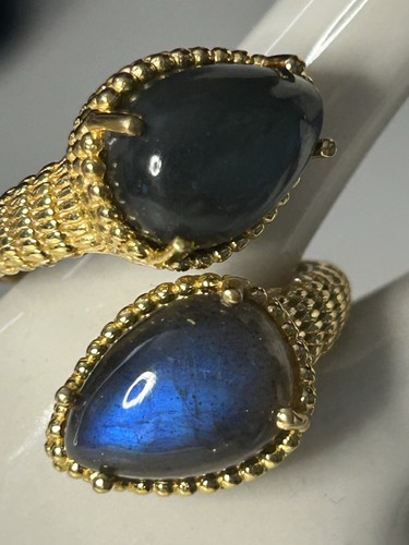 10ct labradorite gemstone ring - gemstone,