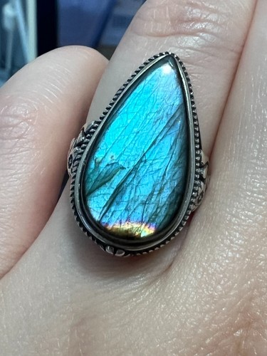 High flash rainbow labradorite - flash,