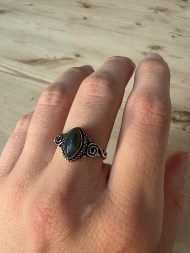 Labradorite gemstone ring - gemstone, |
